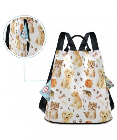 Kitten Puppy Mouse Women Backpack Anti-theft Handbag Purse Travel Bag Fashion Shoulder Bags $18.80 Backpacks