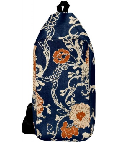 Crossbody Bags for Women,Crossbody Bag Men,Small Sling Bag,Abstract Ethnic Flower Blossom,Crossbody Purse $13.64 Crossbody Bags