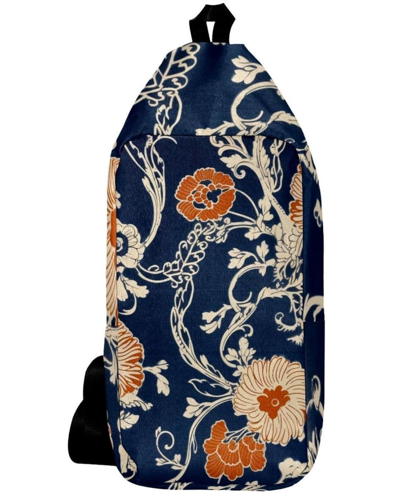 Crossbody Bags for Women,Crossbody Bag Men,Small Sling Bag,Abstract Ethnic Flower Blossom,Crossbody Purse $13.64 Crossbody Bags