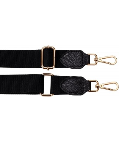 Allzedream Purse Straps Replacement Crossbody Bags Handbag Wide Canvas Leather Adjustable Black, Gold Hardware $10.61 Crossbo...