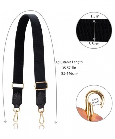 Allzedream Purse Straps Replacement Crossbody Bags Handbag Wide Canvas Leather Adjustable Black, Gold Hardware $10.61 Crossbo...