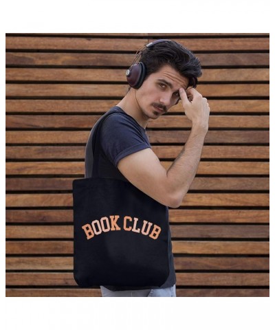 Book Club Canvas Tote Bag - Book Design Present - Book Print Gift Navy $15.18 Totes