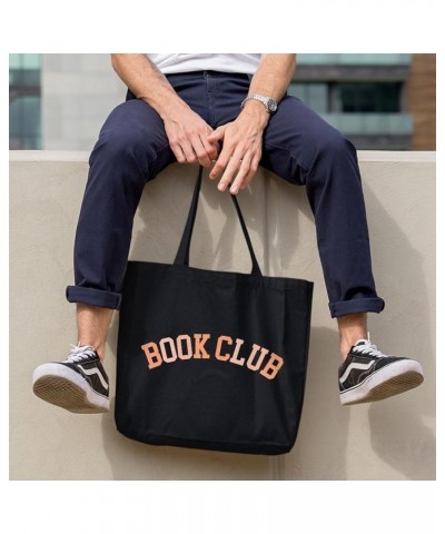 Book Club Canvas Tote Bag - Book Design Present - Book Print Gift Navy $15.18 Totes