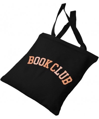 Book Club Canvas Tote Bag - Book Design Present - Book Print Gift Navy $15.18 Totes