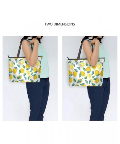 Women Tote Bags Yellow Lemon Top Handle Satchel Handbags Shoulder Bag for Shopping 20855557 $8.61 Totes