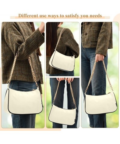 Orange Small Shoulder Bags for Women Chain Purses Shoulder Bag Cornsilk $15.89 Handbags