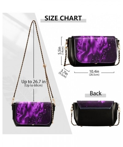 Crossbody Bags for Women Trendy Women's Black Shoulder Bag Small PU Leather Flap Cross Body Bag Handbags Pattern10 $17.62 Cro...