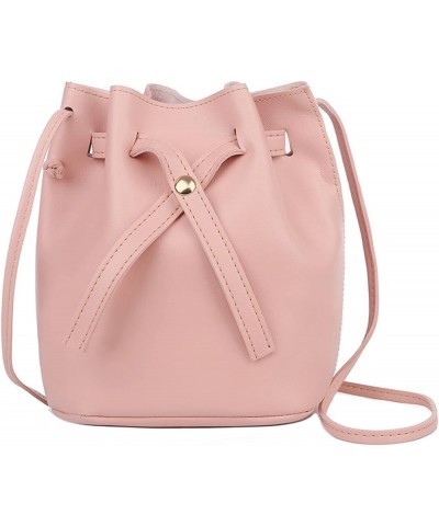 Women's Bags Trendy Fashion Drawstring Lady Bag Border Casual Handbag Crossbody Shoulder Small Men Shoulder Bags Pink $4.75 T...