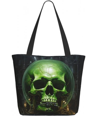 Horror Zipper Casual Tote Bag For Women - Large Capacity Shoulder Bag For Work Or Travel Black3 $12.58 Shoulder Bags