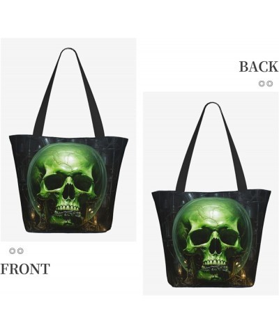 Horror Zipper Casual Tote Bag For Women - Large Capacity Shoulder Bag For Work Or Travel Black3 $12.58 Shoulder Bags