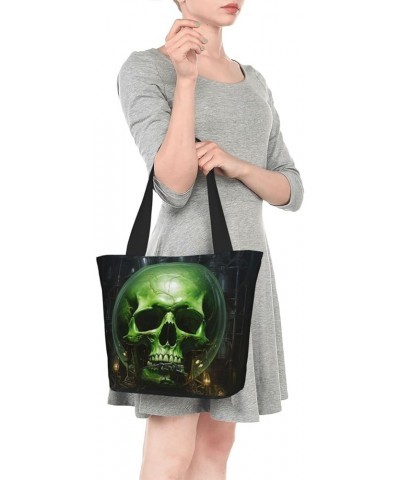 Horror Zipper Casual Tote Bag For Women - Large Capacity Shoulder Bag For Work Or Travel Black3 $12.58 Shoulder Bags