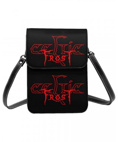 Celtic Frost Logo Small Cell Phone Purse Womens Fashion Small Mini Shoulder Bag Crossbody Bags $17.44 Shoulder Bags