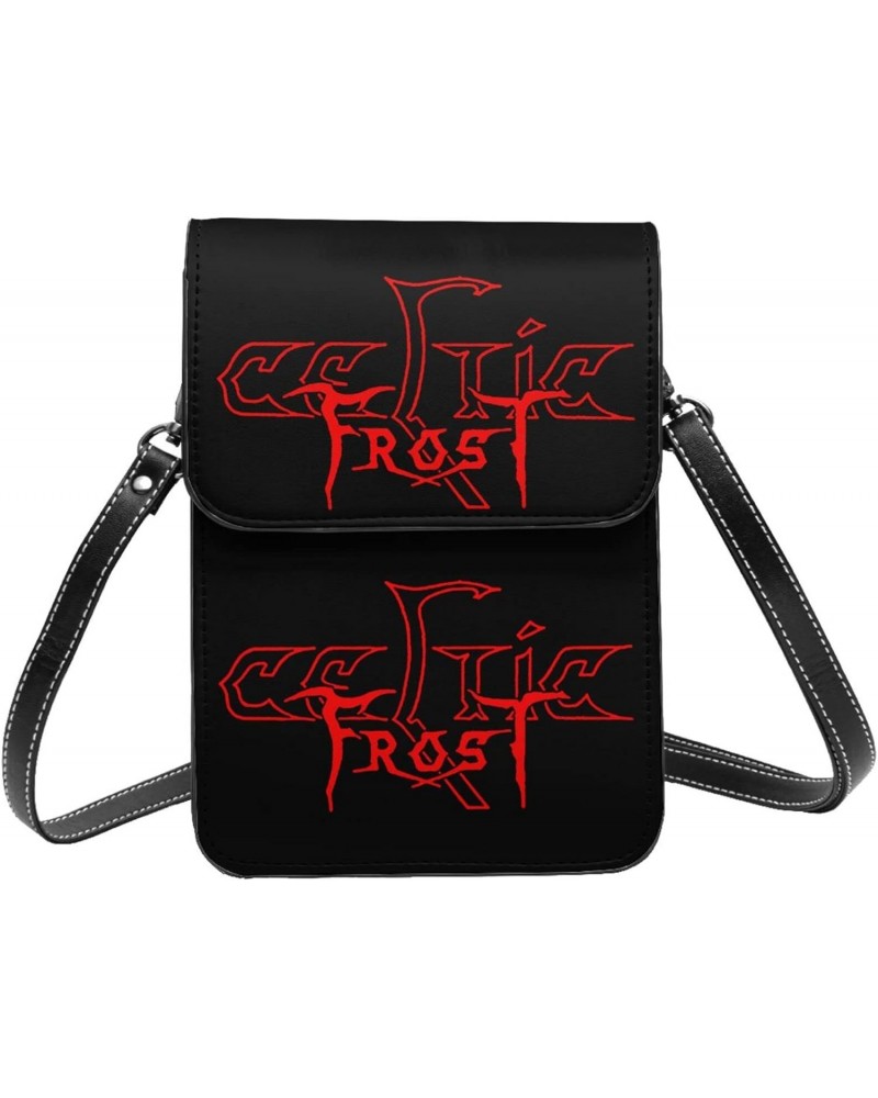 Celtic Frost Logo Small Cell Phone Purse Womens Fashion Small Mini Shoulder Bag Crossbody Bags $17.44 Shoulder Bags