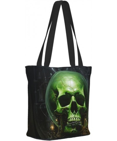 Horror Zipper Casual Tote Bag For Women - Large Capacity Shoulder Bag For Work Or Travel Black3 $12.58 Shoulder Bags