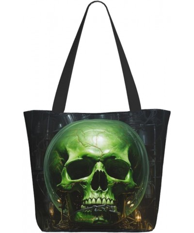 Horror Zipper Casual Tote Bag For Women - Large Capacity Shoulder Bag For Work Or Travel Black3 $12.58 Shoulder Bags