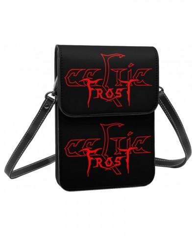 Celtic Frost Logo Small Cell Phone Purse Womens Fashion Small Mini Shoulder Bag Crossbody Bags $17.44 Shoulder Bags