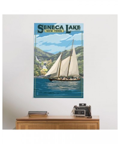 24x36 Inch Giclee Print, Seneca Lake, New York, Schooner Sailboat on Lake $22.00 Totes