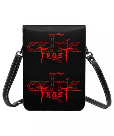 Celtic Frost Logo Small Cell Phone Purse Womens Fashion Small Mini Shoulder Bag Crossbody Bags $17.44 Shoulder Bags