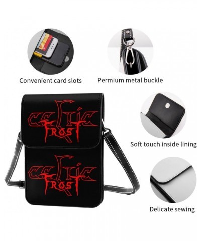 Celtic Frost Logo Small Cell Phone Purse Womens Fashion Small Mini Shoulder Bag Crossbody Bags $17.44 Shoulder Bags