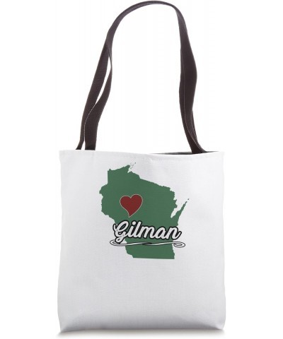 GILMAN - Wisconsin | WI USA - City State Souvenir - Tote Bag $17.40 Totes