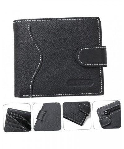 2 pcs Men's Wallet Men Coin Wallet Men Holder Leather Pouch male Credit Card Holder Change Wallet PU wallet for men Multi- sl...