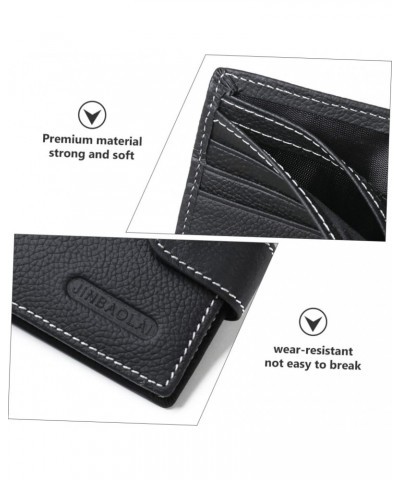 2 pcs Men's Wallet Men Coin Wallet Men Holder Leather Pouch male Credit Card Holder Change Wallet PU wallet for men Multi- sl...