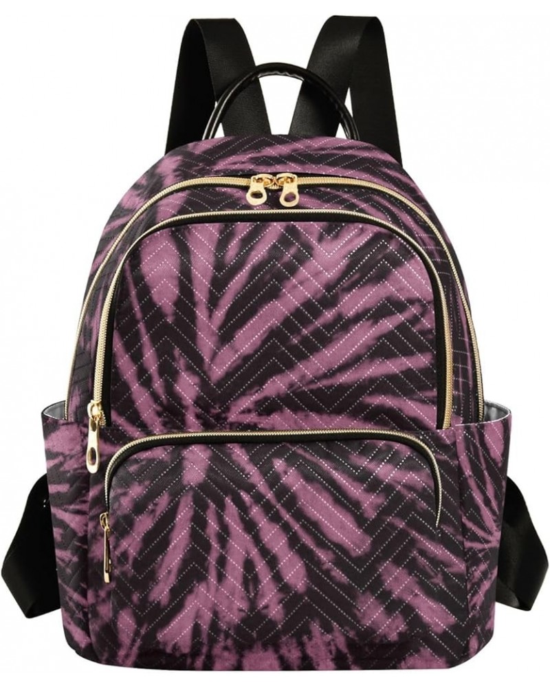 Daisy and Fur Pattern Small Fashion Backpack Quilted Backpack Purse for Women Pink Black Tie Dye Small $22.22 Backpacks