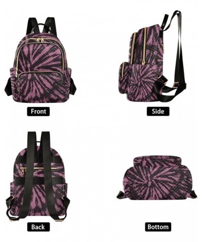 Daisy and Fur Pattern Small Fashion Backpack Quilted Backpack Purse for Women Pink Black Tie Dye Small $22.22 Backpacks