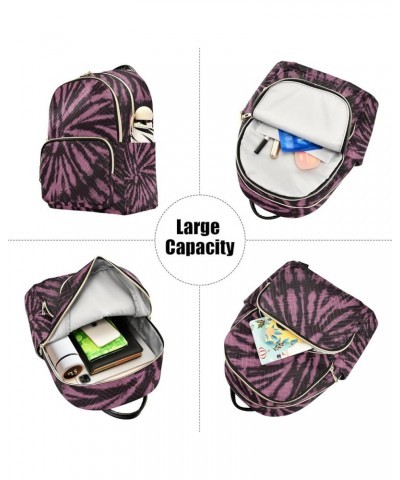 Daisy and Fur Pattern Small Fashion Backpack Quilted Backpack Purse for Women Pink Black Tie Dye Small $22.22 Backpacks