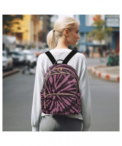 Daisy and Fur Pattern Small Fashion Backpack Quilted Backpack Purse for Women Pink Black Tie Dye Small $22.22 Backpacks