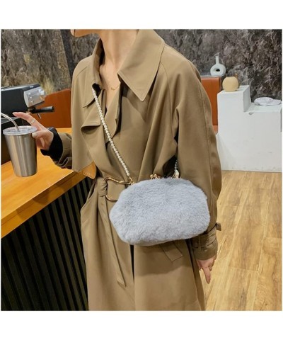 Women Faux Fur Purse Furry Clutch Fuzzy Bag Crossbody Evening Bag Handbag Fluffy Plush Sherpa Hand Bags Small Purses (brown) ...