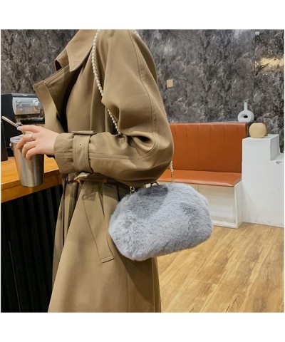 Women Faux Fur Purse Furry Clutch Fuzzy Bag Crossbody Evening Bag Handbag Fluffy Plush Sherpa Hand Bags Small Purses (brown) ...