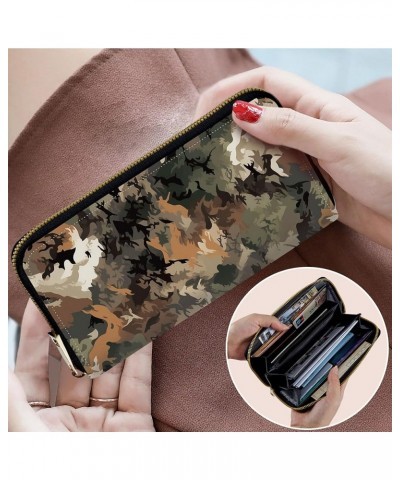 Large Capacity Wallet Zip Around Leather Wallet for Women Men Phone Holder Clutch Travel Purse Multifunctional Wallet with De...