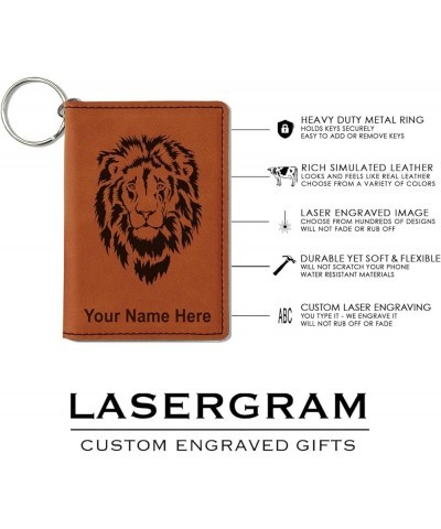 ID Holder Wallet, Cup of Coffee, Personalized Engraving Included (Rustic) Dark Brown $11.76 Wallets