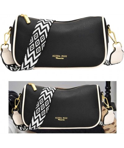 Women Leather Shoulder Bag Guitar Straps Trendy Cluth Handbag Girl Stylish Purse Multicolor $9.97 Shoulder Bags