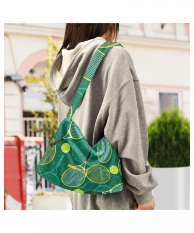 Tennis Ball Shoulder Tote Bags for Women Furry Crossbody bag Hobo Handbag Purses for Travel College Work $10.70 Totes