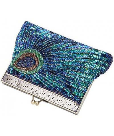 Women's Unique Luxury Sequins Beaded Evening Bag Wedding Bridal Party Prom Clutch Handbag $26.86 Evening Bags