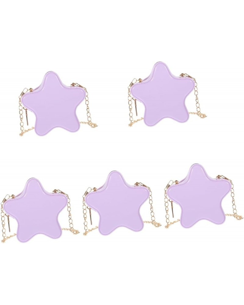 2pcs Cartoon Bag Purse Cross Body Bag Star Shape Bag Crossbody Bags for Women Handbags for Summer Lavenderx5pcs $9.55 Crossbo...