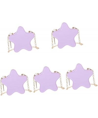 2pcs Cartoon Bag Purse Cross Body Bag Star Shape Bag Crossbody Bags for Women Handbags for Summer Lavenderx5pcs $9.55 Crossbo...