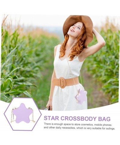 2pcs Cartoon Bag Purse Cross Body Bag Star Shape Bag Crossbody Bags for Women Handbags for Summer Lavenderx5pcs $9.55 Crossbo...