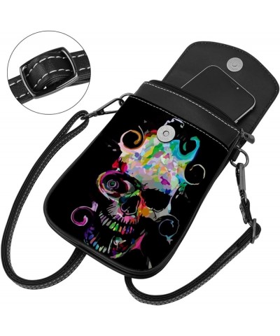 Stylish Leather Phone Bag - Crossbody Purse for Women - Classic & Functional Shoulder Bag Colorful Butterflies Multicoloured5...