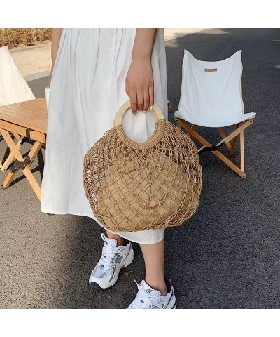 Fashion Woven Hollow Out Shoulder Bags Straw Summer Crossbody Beach Travel Handbag Female Bag Purse Women F $16.84 Shoulder Bags