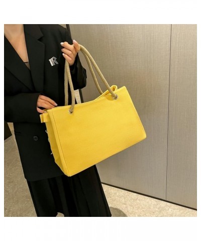 Purses for Women Large Tote Bag Canvas Tote Bag Hobo Shoulder Bags Work Bag 2024 Yellow $11.06 Totes