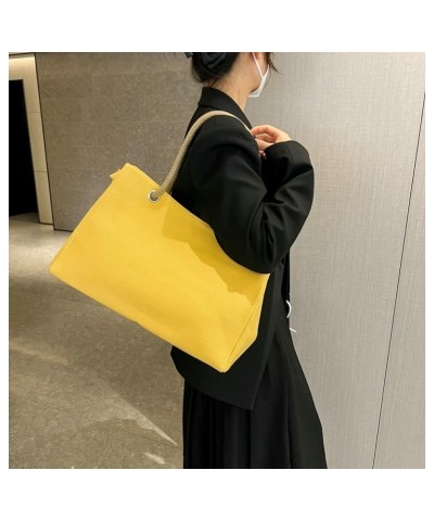 Purses for Women Large Tote Bag Canvas Tote Bag Hobo Shoulder Bags Work Bag 2024 Yellow $11.06 Totes