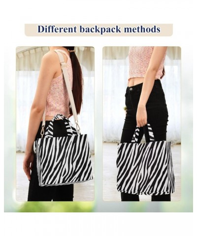 Tote Bag for Women Corduroy Handbag Fashion Crossbody Bag Zebra $10.12 Totes