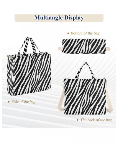 Tote Bag for Women Corduroy Handbag Fashion Crossbody Bag Zebra $10.12 Totes