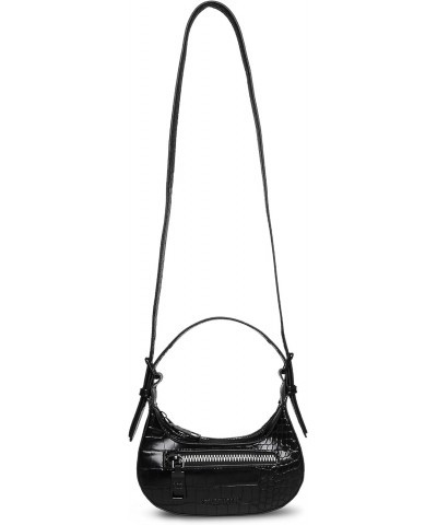 Justine Croco Mini Hobo, Black/Black $33.72 Hobo Bags