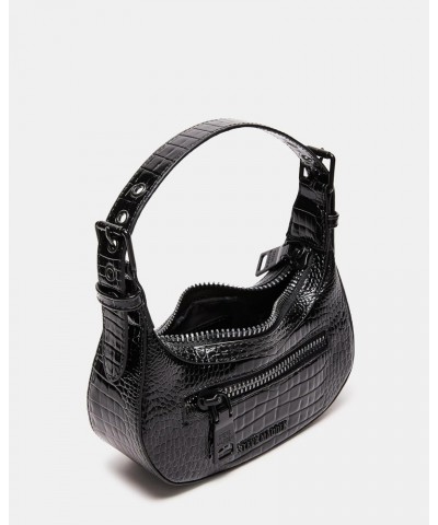 Justine Croco Mini Hobo, Black/Black $33.72 Hobo Bags