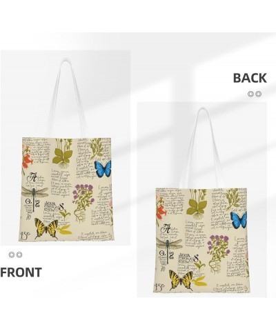 Butterfly Single Shoulder Fashion Canvas Tote Shopping Bags Handbags For Men And Women Butterfly42 $11.72 Totes