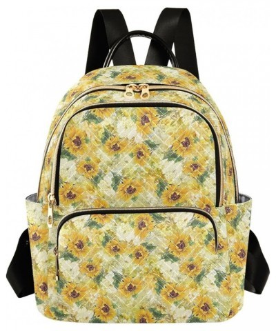 Sunflower Art Women's Backpack Purse Causal Daypack Work Travel College Business Trip Bag Shoulder Bag Small $16.63 Backpacks